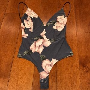 Low Back and Cut Flower Bodysuit